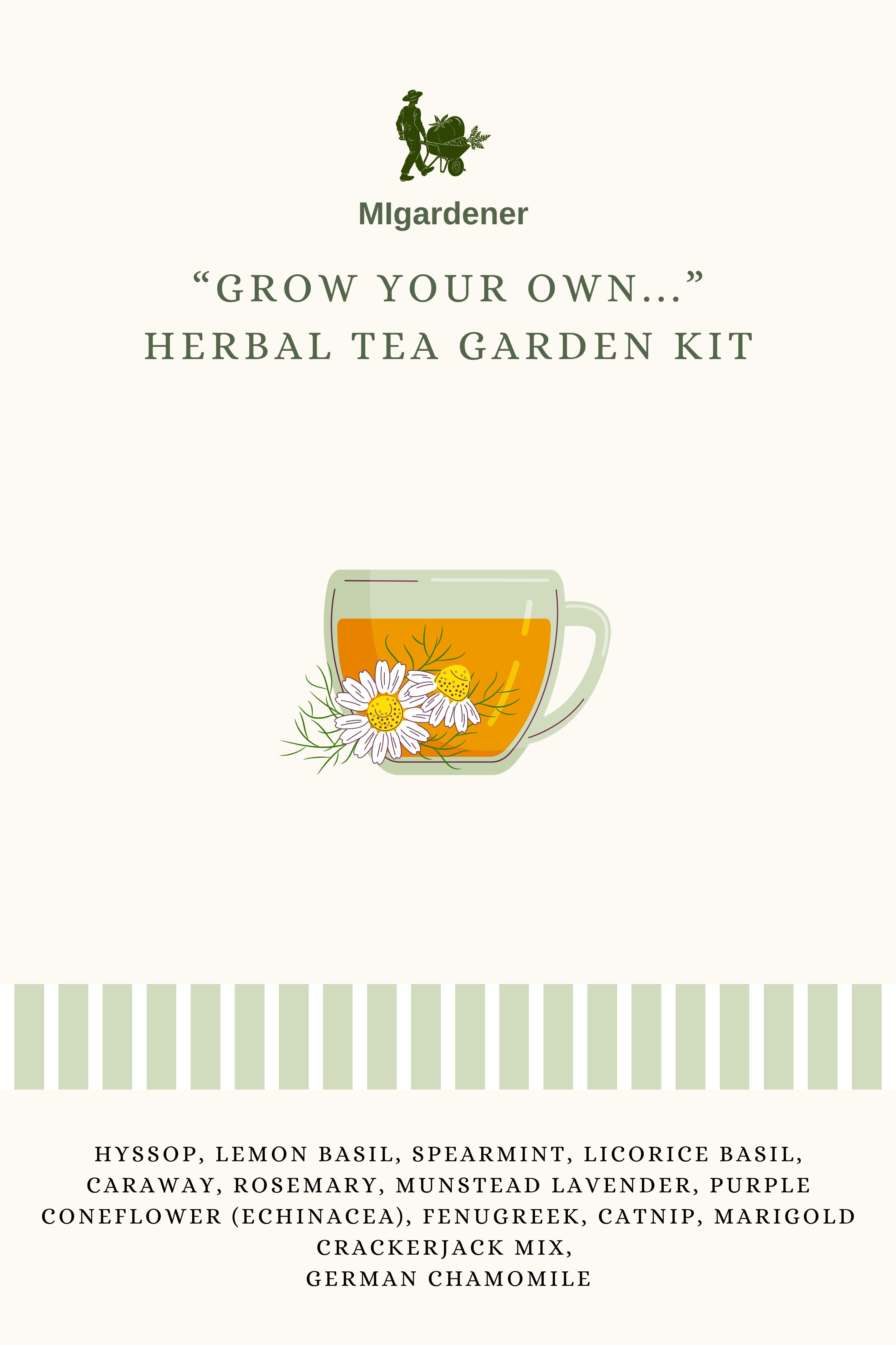 tea garden seed kit Grow Your Own Herbal Tea Kit