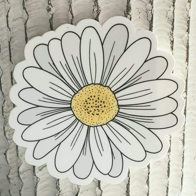 White Daisy Sticker
