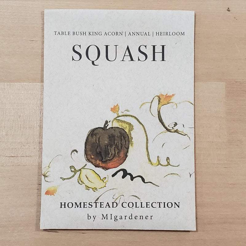 Table Bush King Acorn Squash- Homestead Collection
