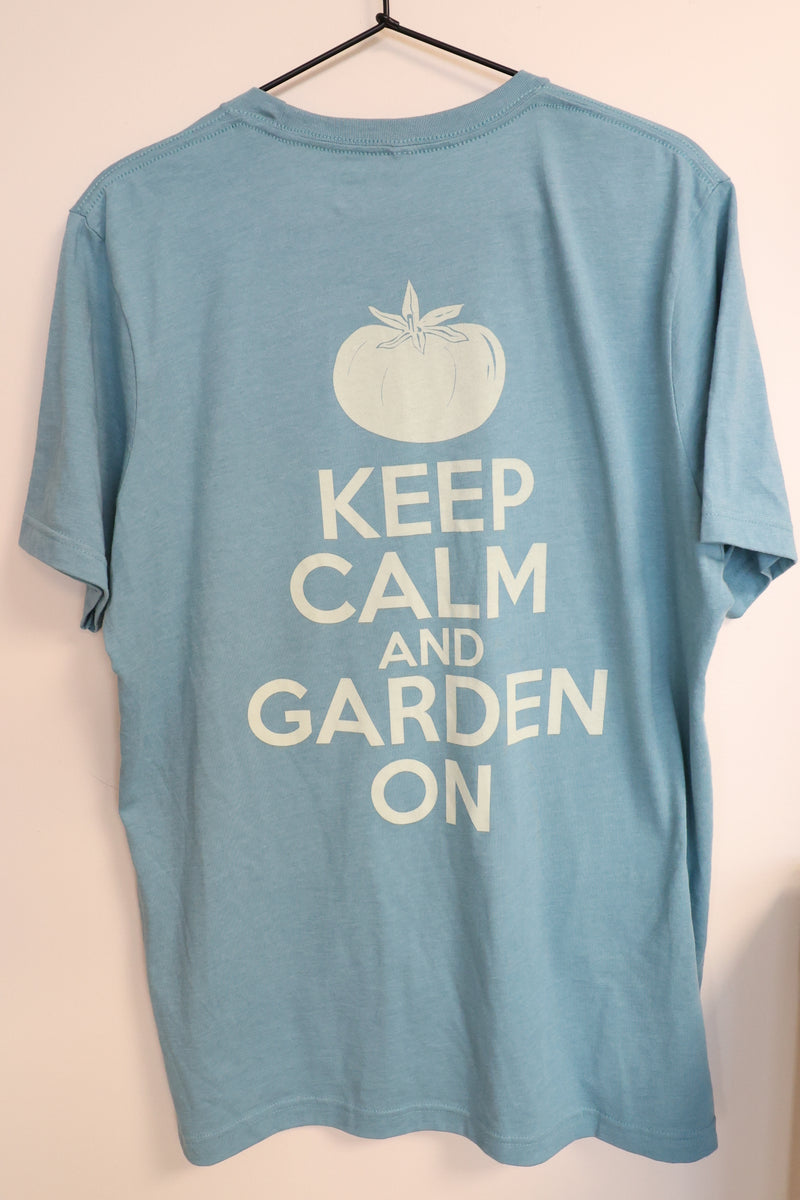 MIgardener Keep Calm and Garden On T-Shirt - Asst. Colors