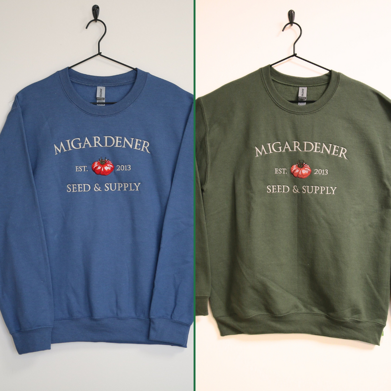 Embroidered MIgardener Heirloom Tomato Crewneck