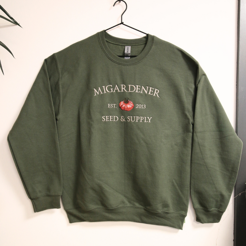 Embroidered MIgardener Heirloom Tomato Crewneck