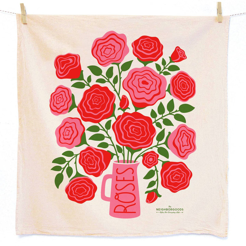 Rose - Tea Towel + Sponge Cloth Set