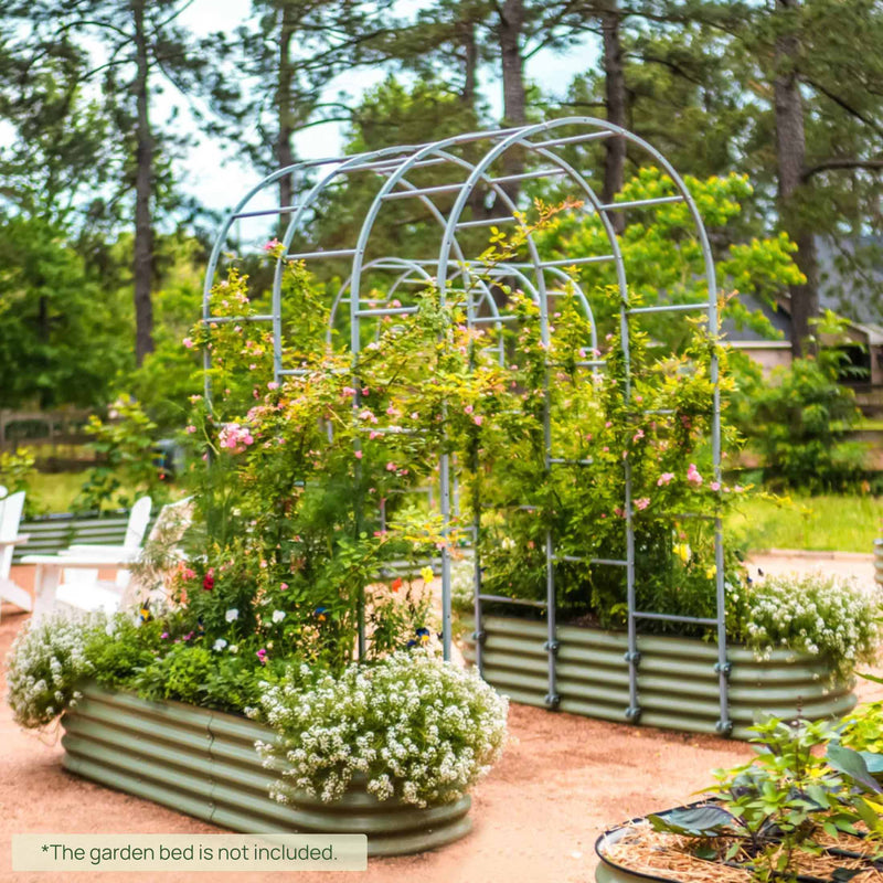 Arched Trellis System by Vego Garden