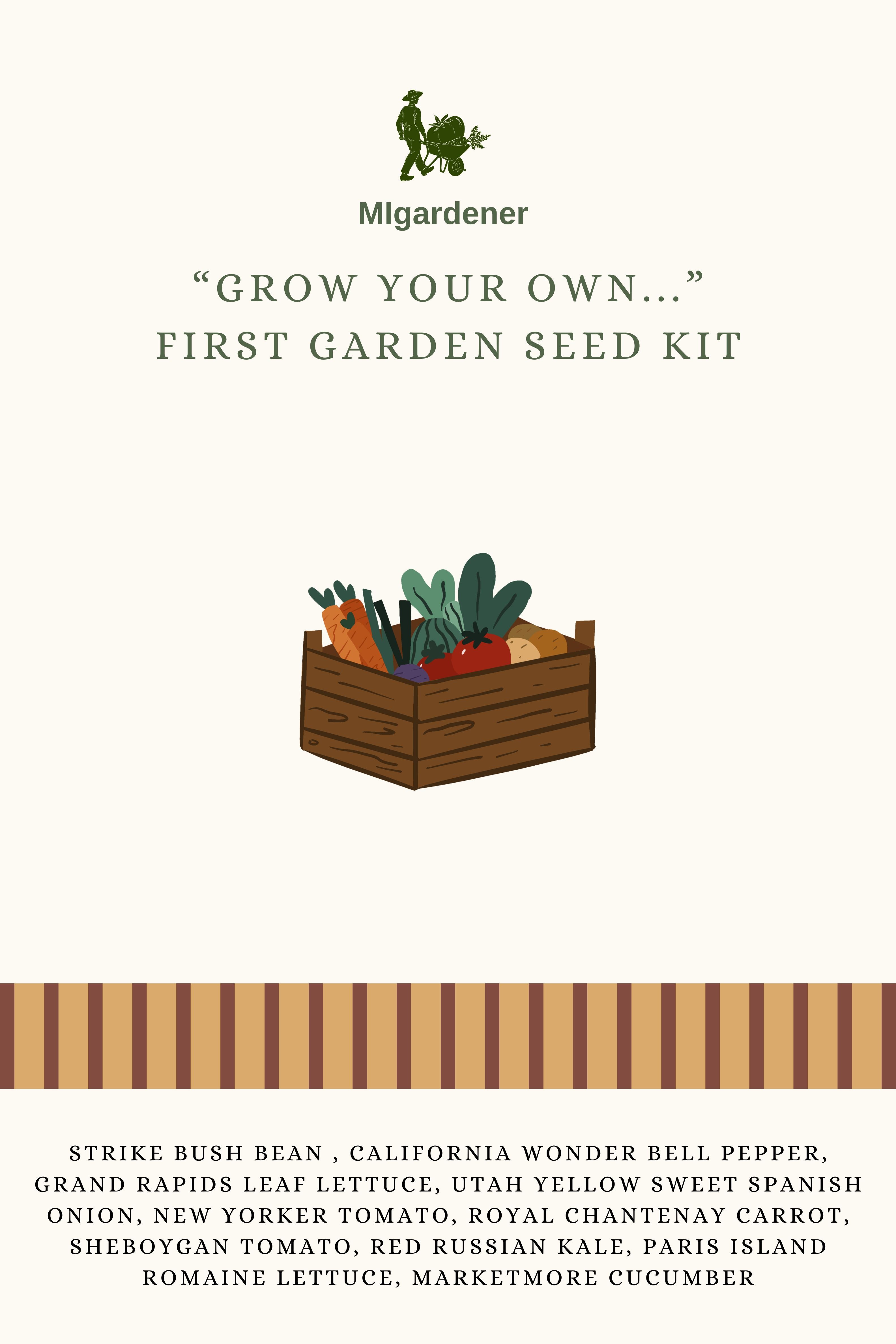 ☘️aiiKEN73*Garden☘️AG202604−09 Grow Your Own First Garden Kit – MIgardener