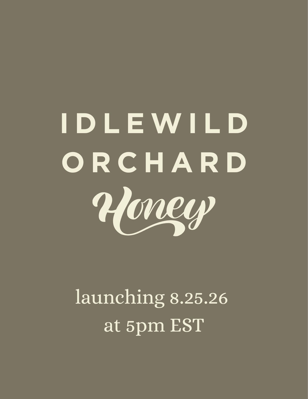 Idlewild Orchard Honey