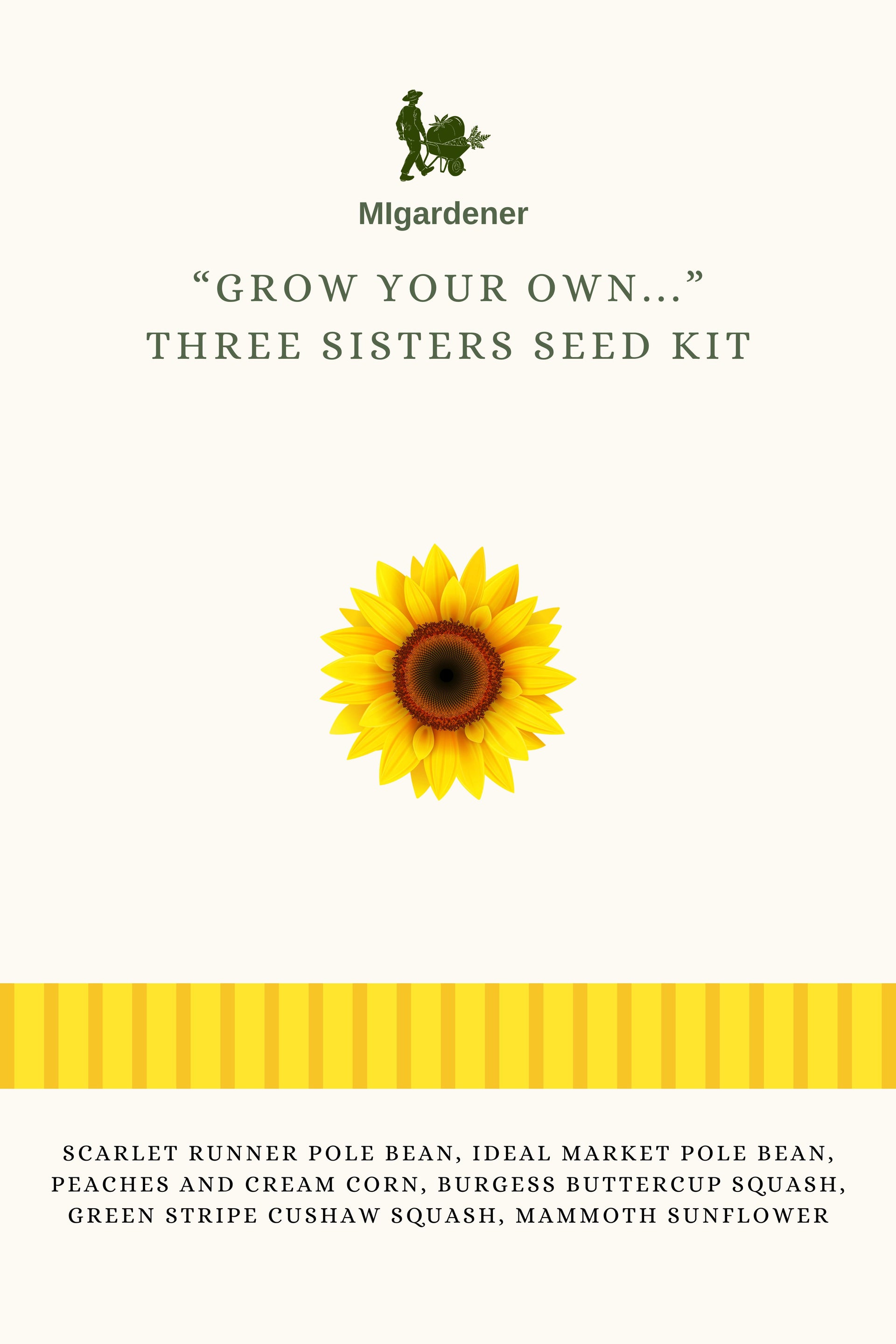 garden seeds delivered to sisters wow Grow Your Own Three Sisters Kit
