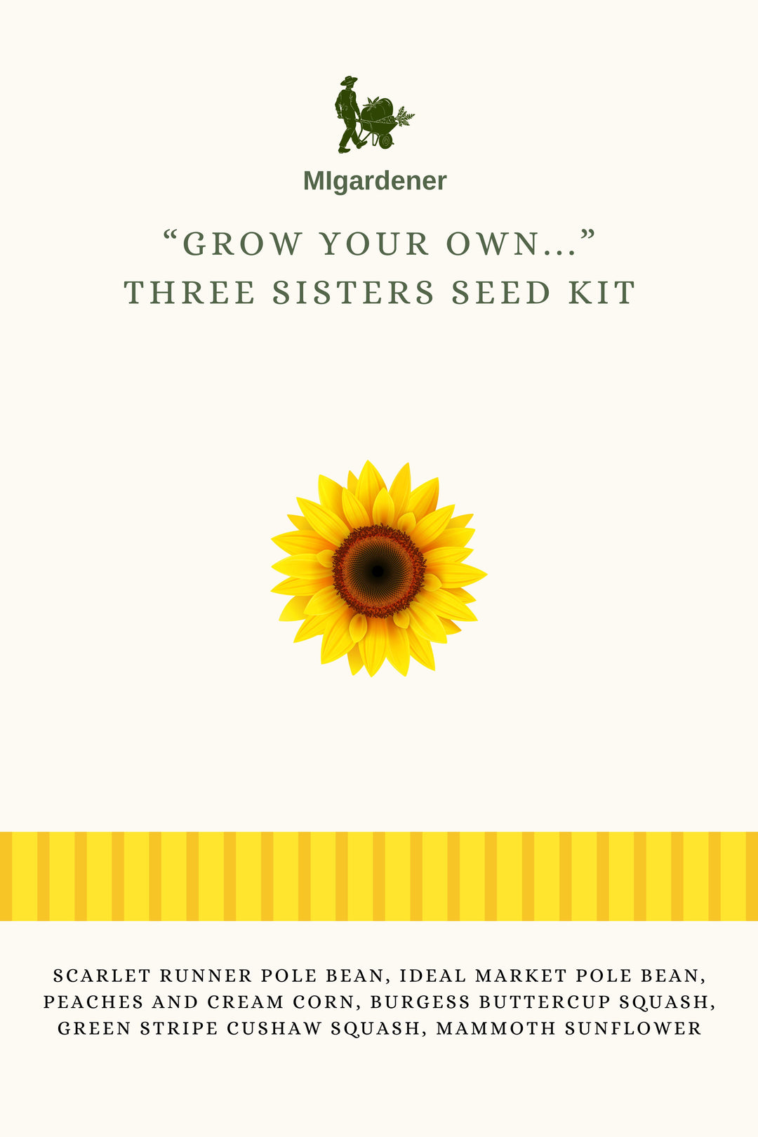 Grow Your Own Three Sisters  Kit