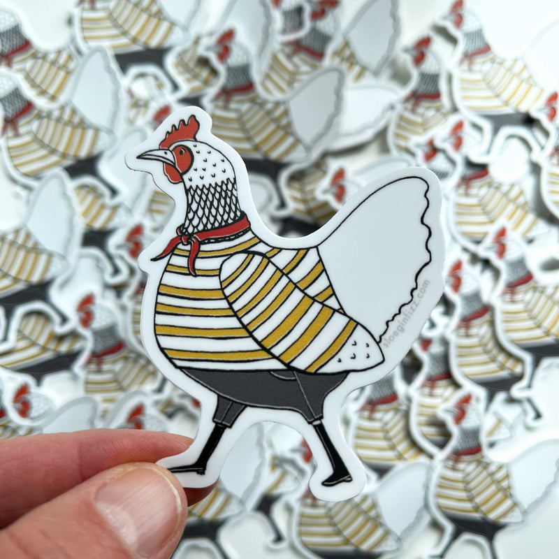 French Hen Sticker