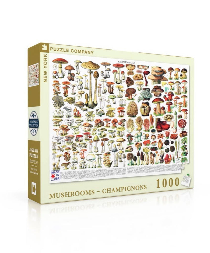 Mushrooms ~ Champignons - 1000 Piece Jigsaw Puzzle