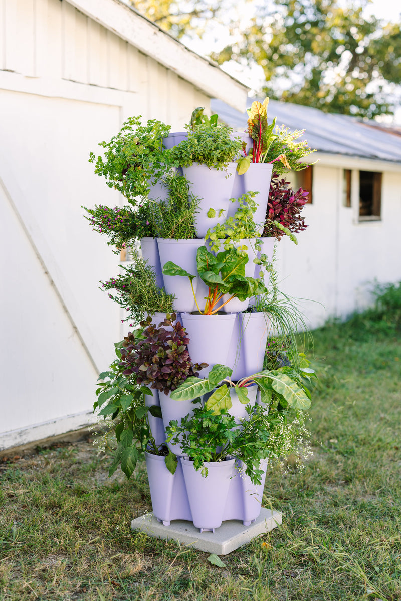 5 Tier GreenStalk Original Vertical Planter | Lilac (Basic Texture)