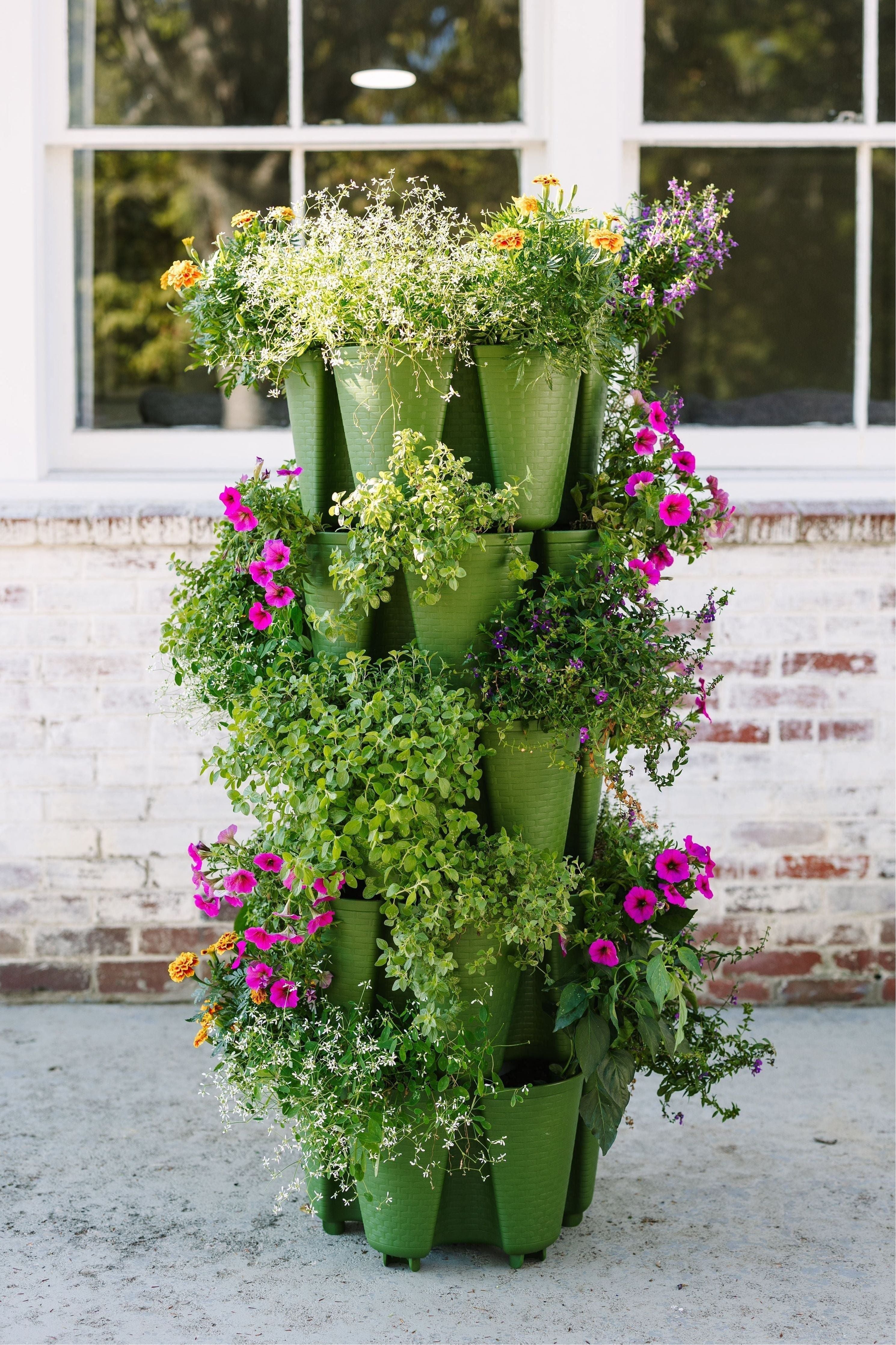 FARTIM 100g　5セット 5 Tier GreenStalk Garden Original Vertical Planter - Basket Weave