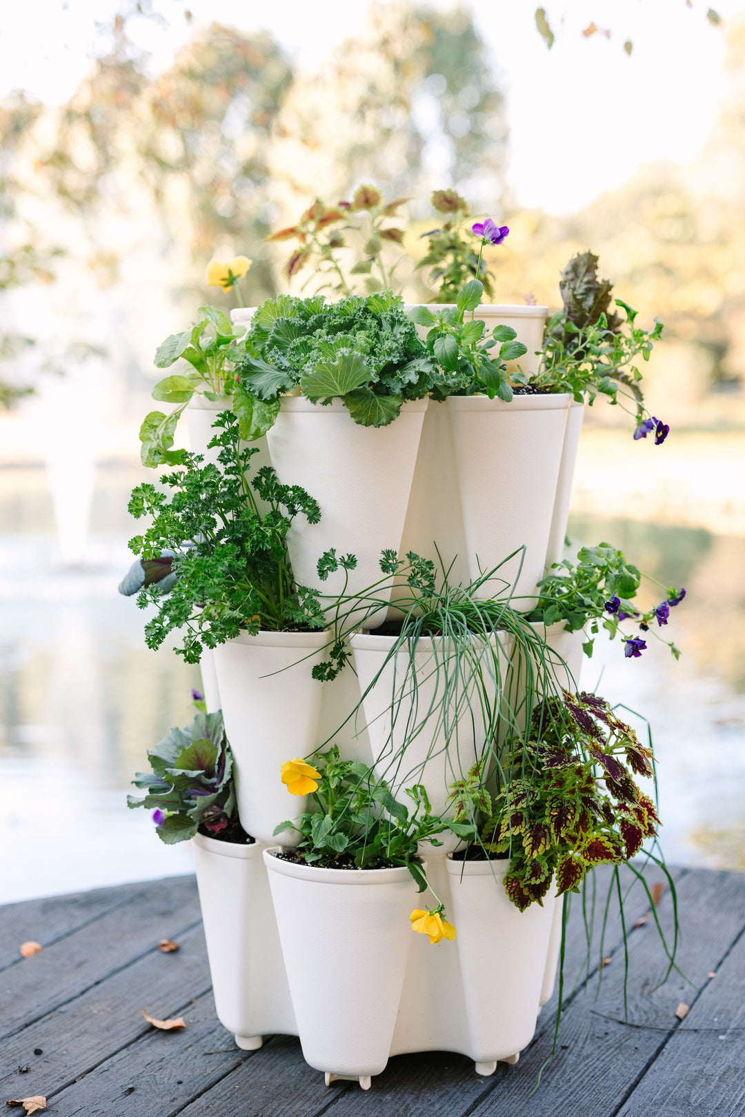 indoor vertical planter 3 Tier GreenStalk Garden Original Vertical Planter