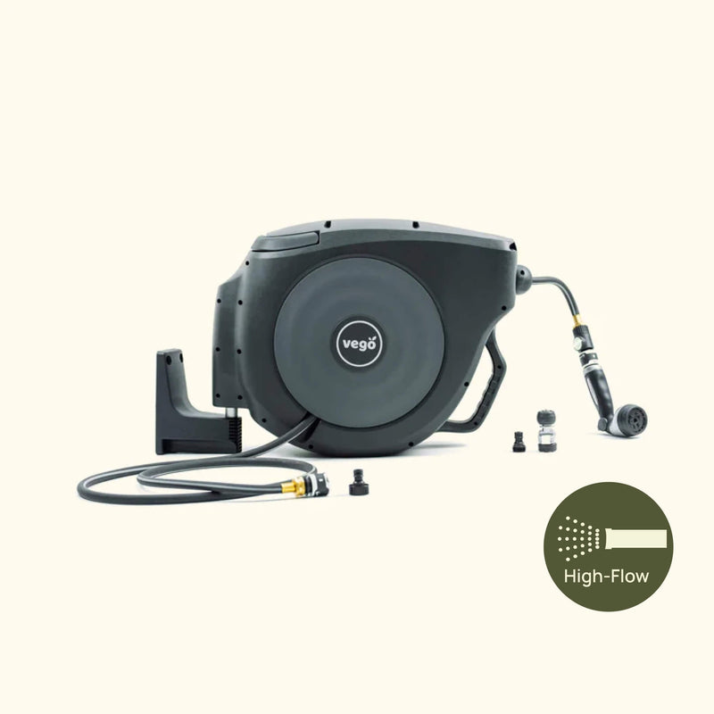 Vego Hi-Flow Retractable Hose Reel Set