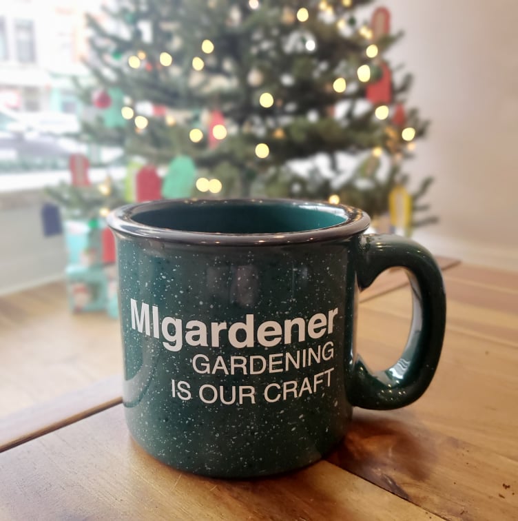 MIgardener Speckled Green Campfire Mug