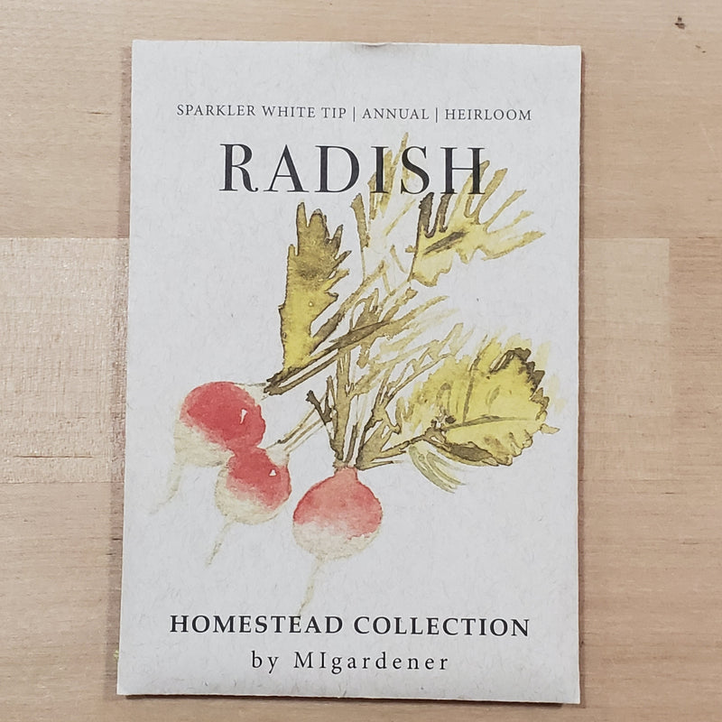 Sparkler White Tip Radish - Homestead Collection