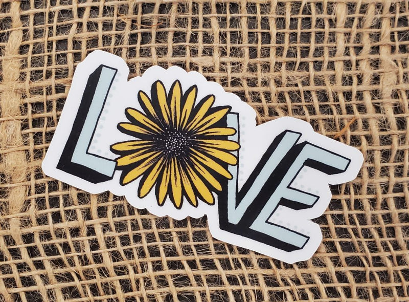 Love Flower Sticker