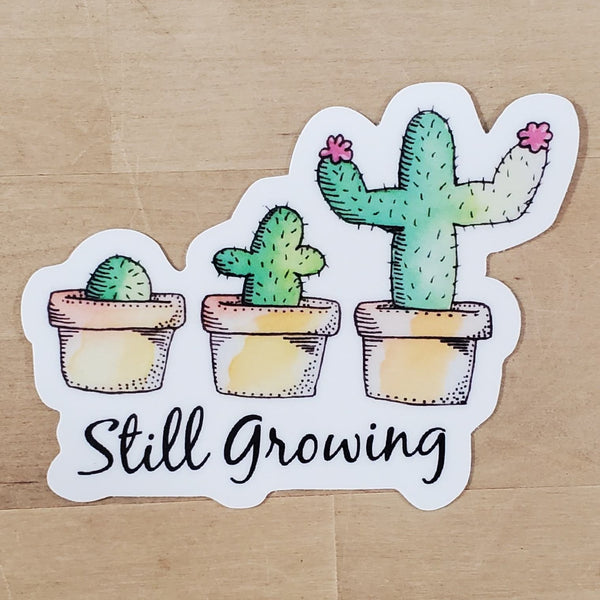 Ralistic sober cactus plant decal