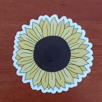 Retro Sunflower Sticker