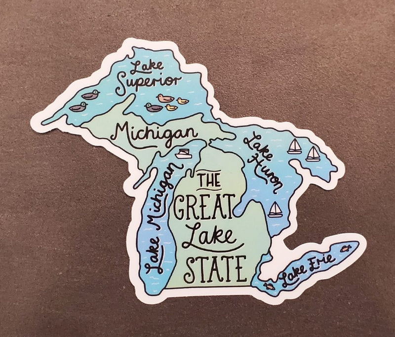 Michigan Great Lakes Sticker